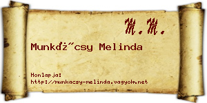 Munkácsy Melinda névjegykártya