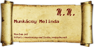 Munkácsy Melinda névjegykártya